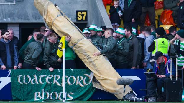 Livingston say Celtic fans displaying an ‘unapproved’ tifo was ‘utterly unacceptable’