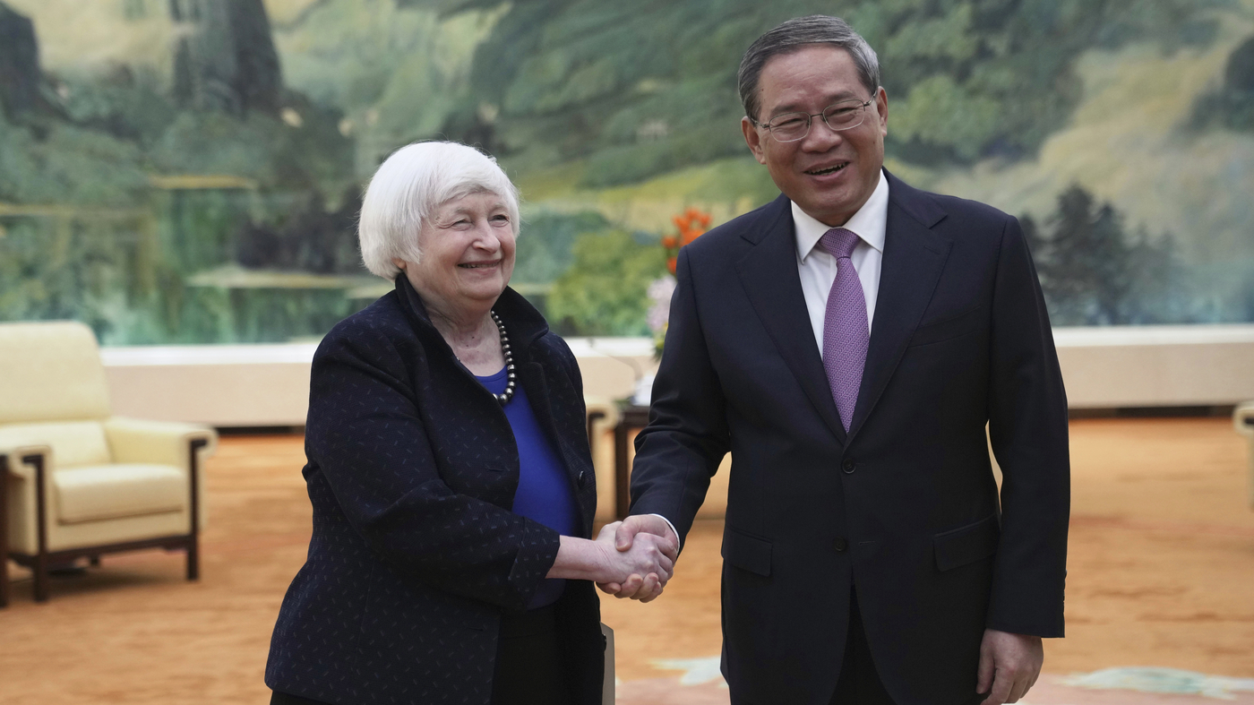 Yellen says US-China relationship on ‘more stable footing’ but more can be done : NPR