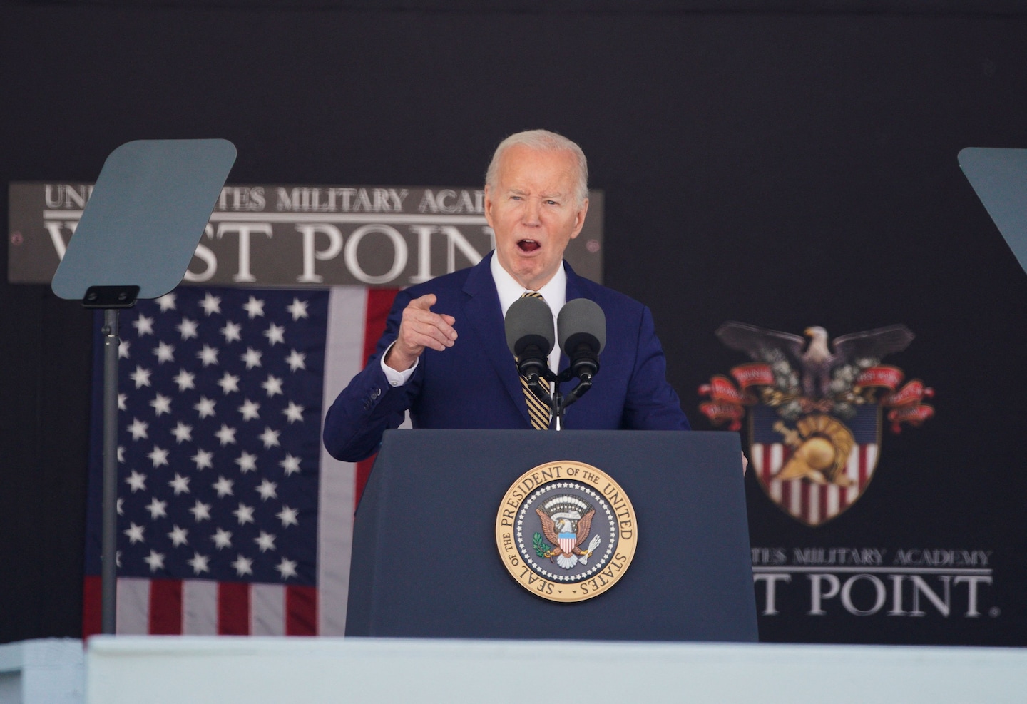 Biden indirectly rebukes Trump in West Point graduation speech