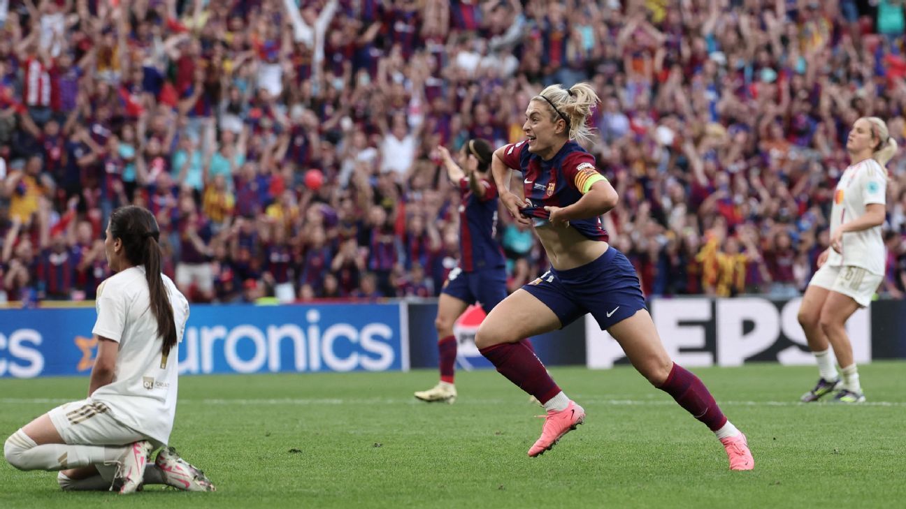 UWCL final: Alexia Putellas shows she’s ‘queen of Barcelona’