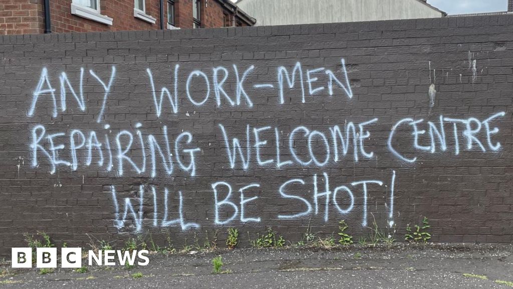 Threatening graffiti appears near homeless charity