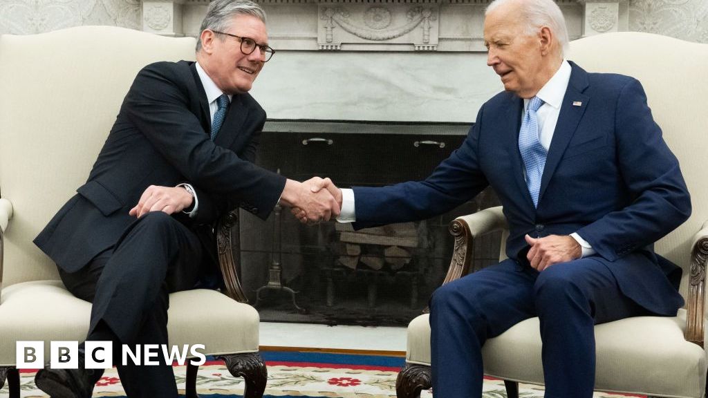 UK-US relations ‘strong’ says Keir Starmer as he meets Joe Biden