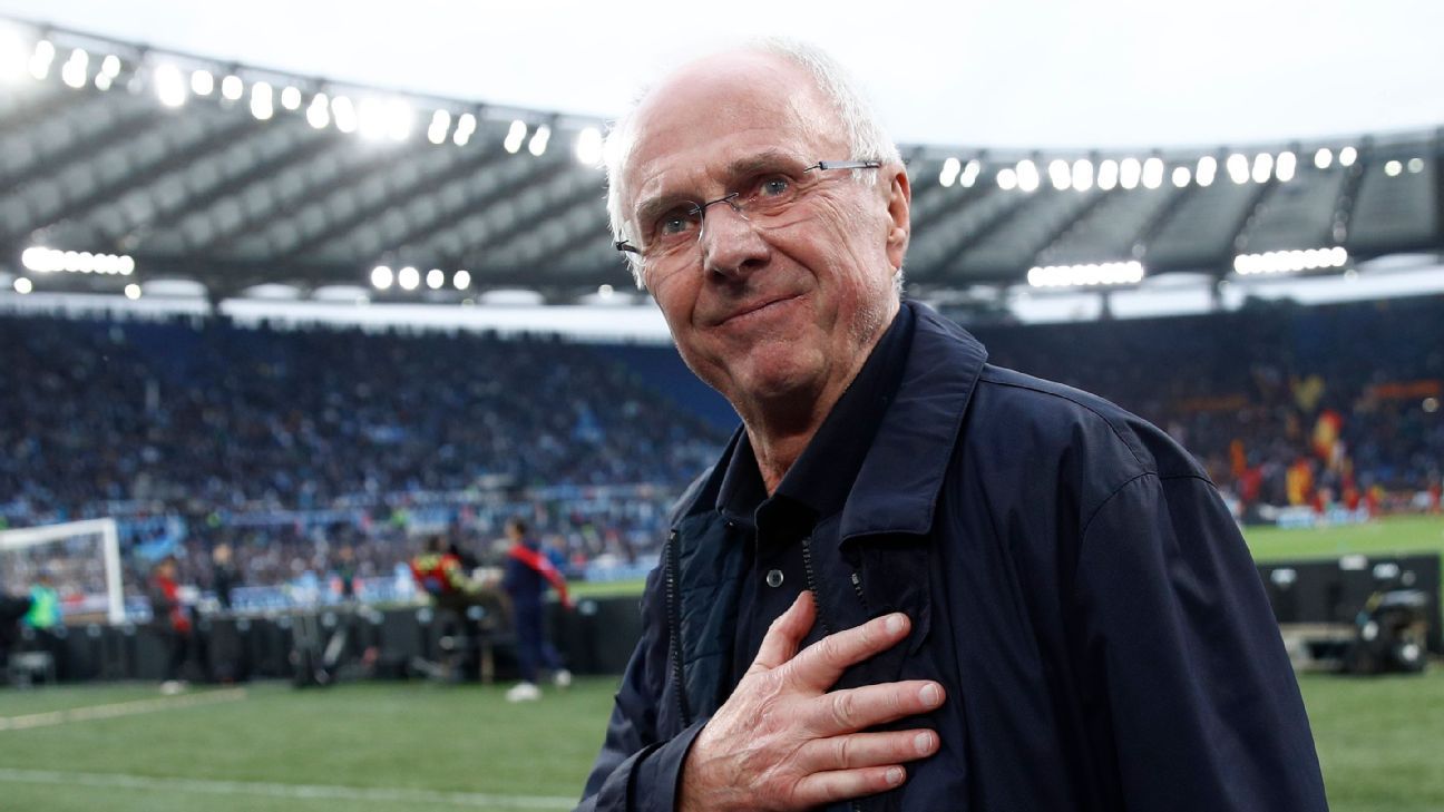 Ex-England boss Sven-Göran Eriksson dies aged 76