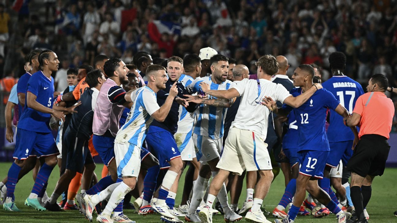 Olympics 2024: Otamendi fumes after Argentina, France brawl