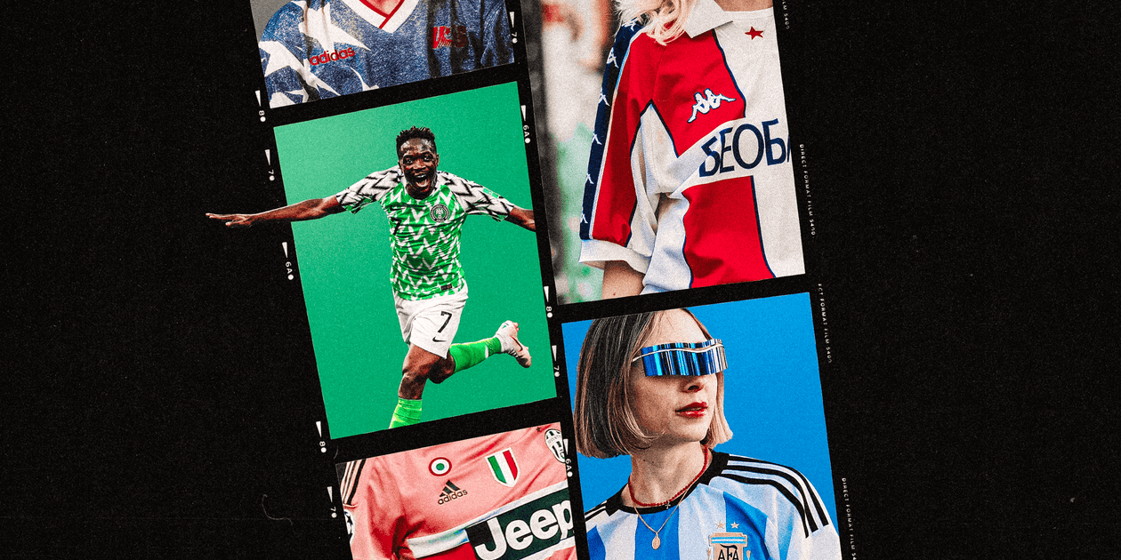 From Drake in pink to ‘Blokecore’: How football shirts became fashionable