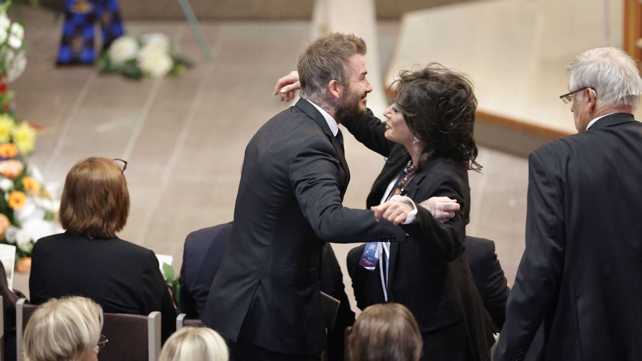 David Beckham among mourners at Sven-Göran Eriksson’s funeral