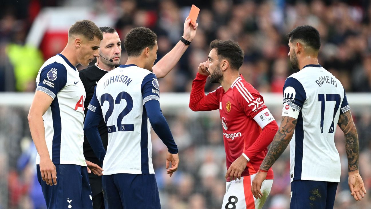 Bruno Fernandes red card: Man United appeal successfully