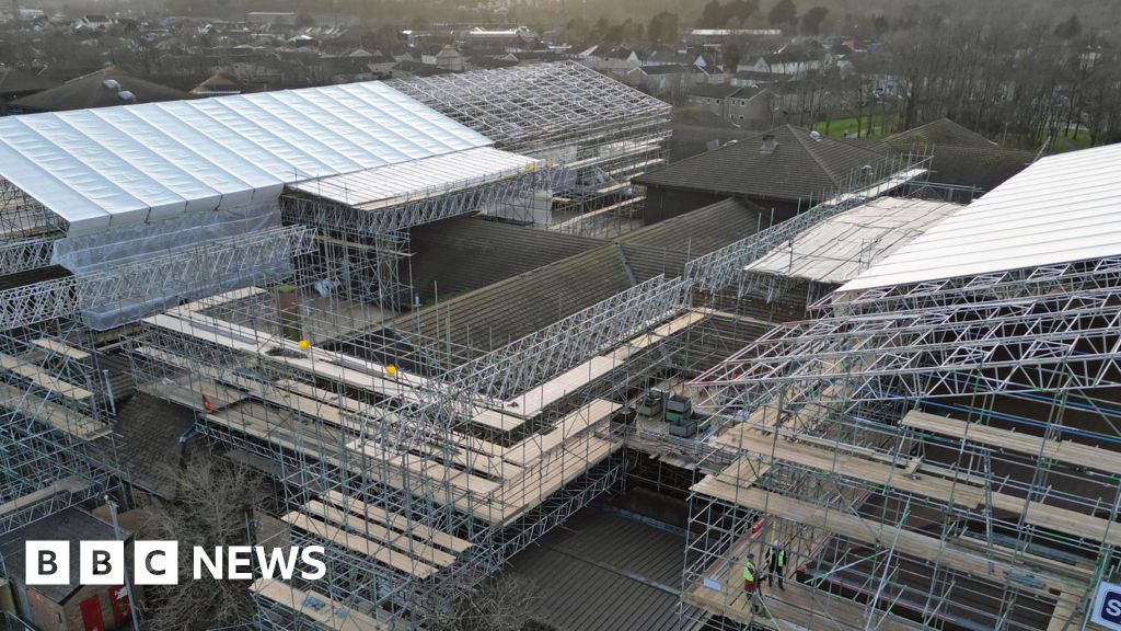 Drone reveals scale of rotten roof