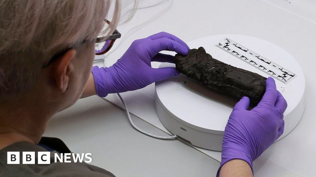 First glimpse inside burnt scroll after 2,000 years