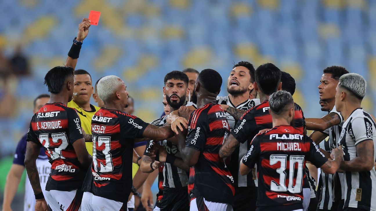 Botafogo defender loses tooth in post-derby brawl against Flamengo