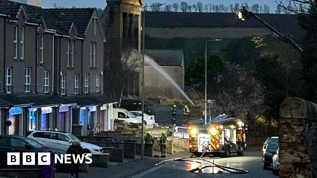 Blaze at derelict historic Angus church tackled by fire crews