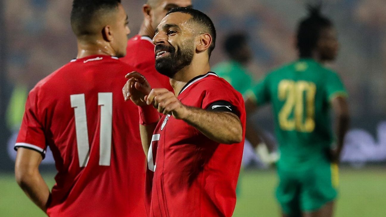 Mohamed Salah scores in Egypt World Cup qualifying win