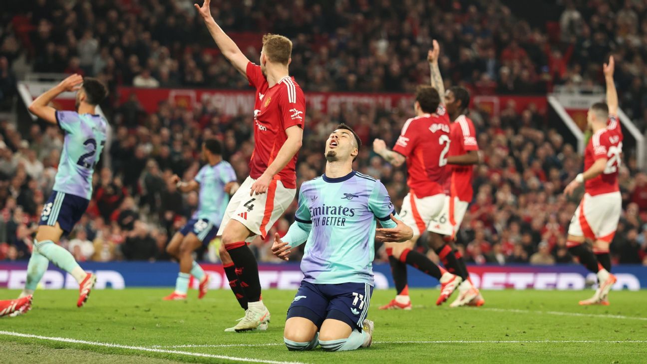 Draw at Man Utd leaves Arsenal title hopes on life support