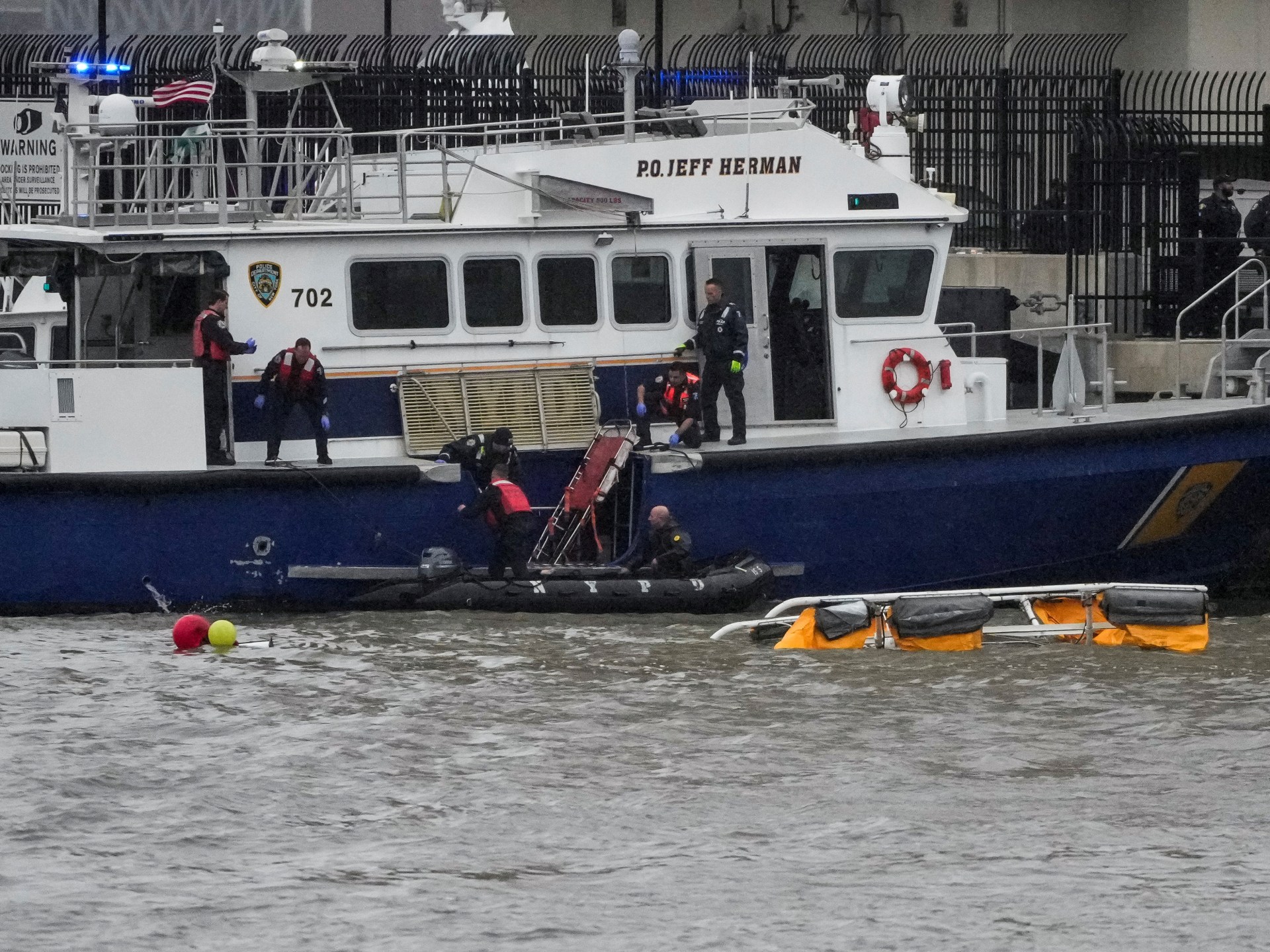 Six killed after helicopter crashes in New York’s Hudson River | News