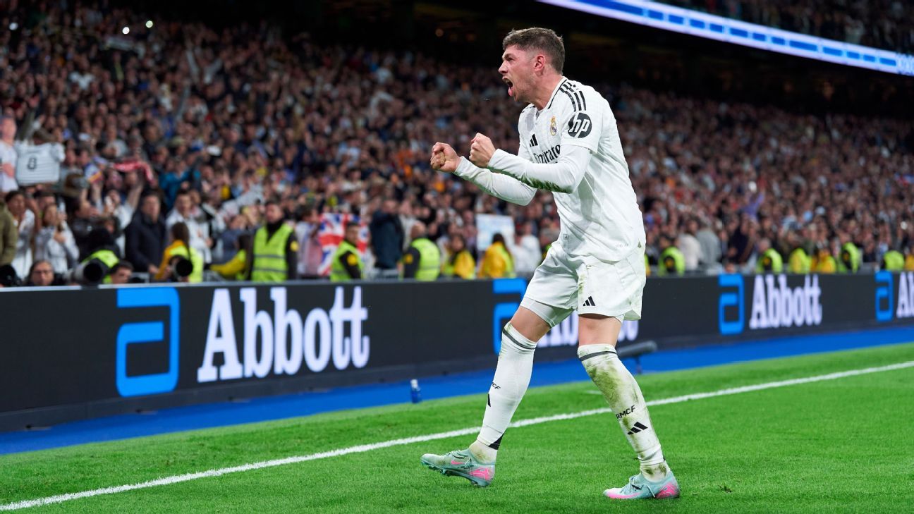 European soccer review: Valverde keeps Madrid in title race
