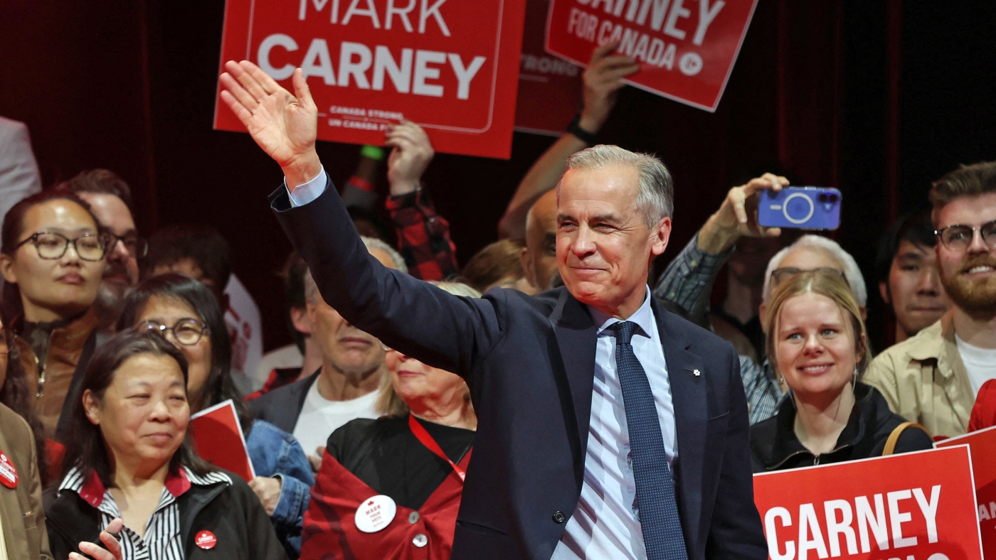 Trump meets Canadian Prime Minister Mark Carney amid trade war : NPR