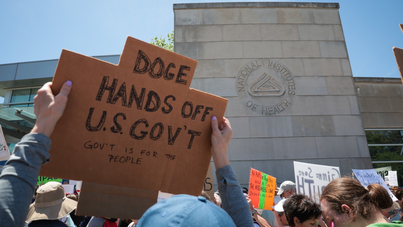 Judge halts Trump’s plans to slash government : NPR