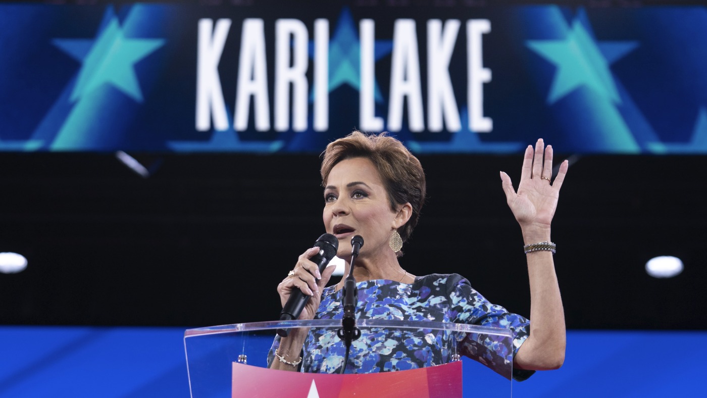 Kari Lake says Voice of America to rely on pro-Trump OAN : NPR