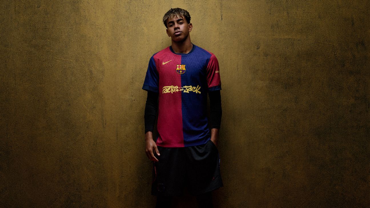 Barcelona unveil Travis Scott jersey for Clásico vs. Real Madrid