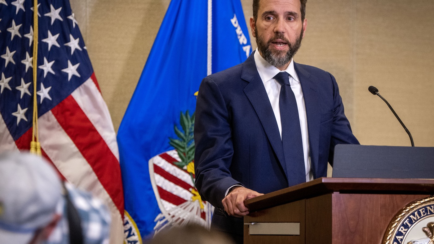 Former special counsel Jack Smith warns that rule of law is ‘under attack’ : NPR