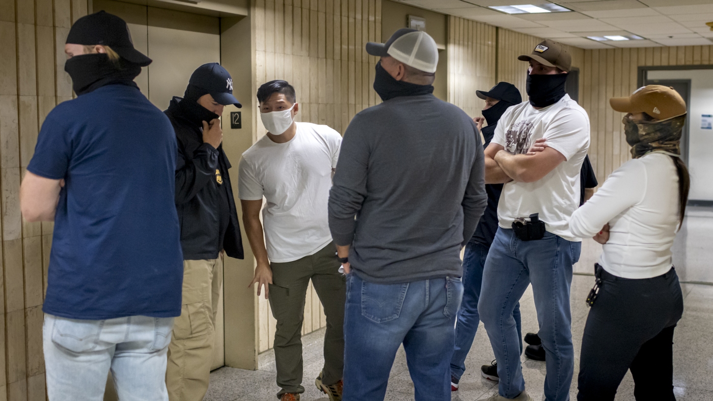 Trump administration rushes to rent space for immigration officers conducting raids : NPR